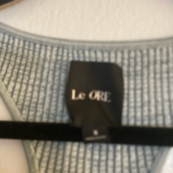 Le Ore x Bandier blue heathered knee length mini dress - Picture 2 of 3